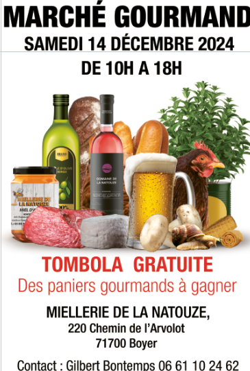 Lire la suite à propos de l’article Marché de Noël de la miellerie de la Natouze le 14/12/2024