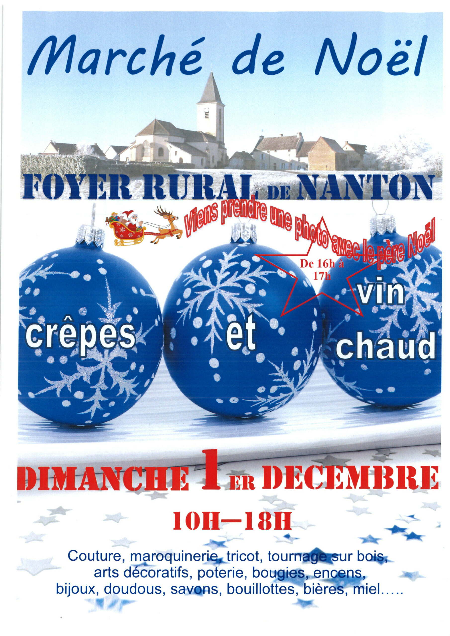 Lire la suite à propos de l’article Marché de Noël de Nanton le 1er décembre 2024